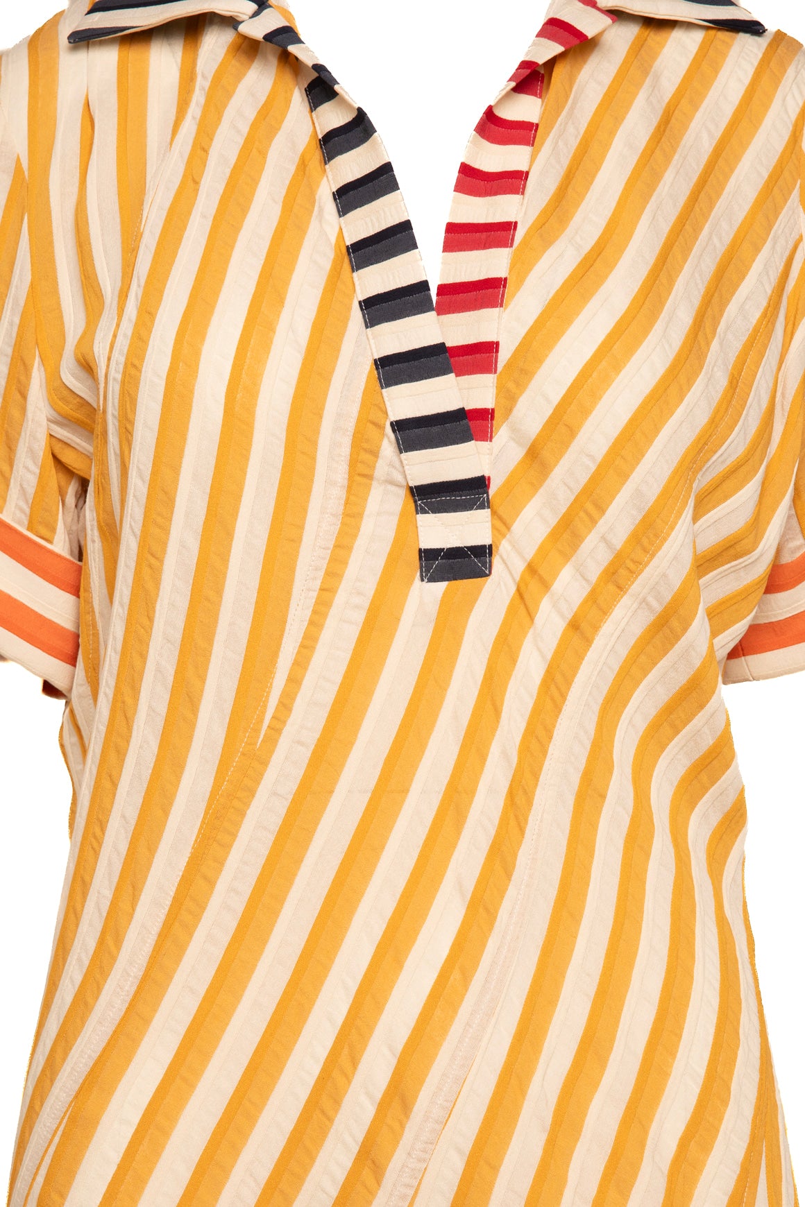 ROSIE ASSOULIN Yellow Striped Maxi Dress (Sz. 4)