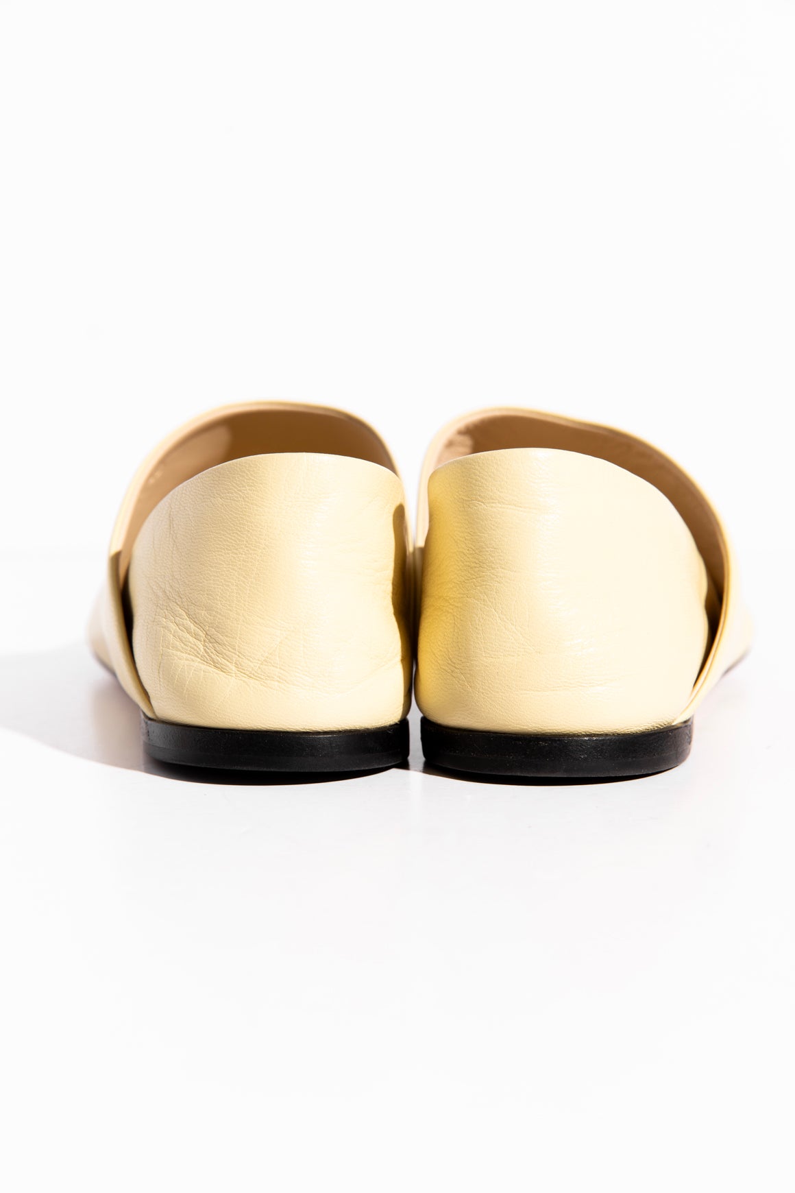 LOEWE Yellow "Toy" Calfskin Glove Slippers (Sz. 40)