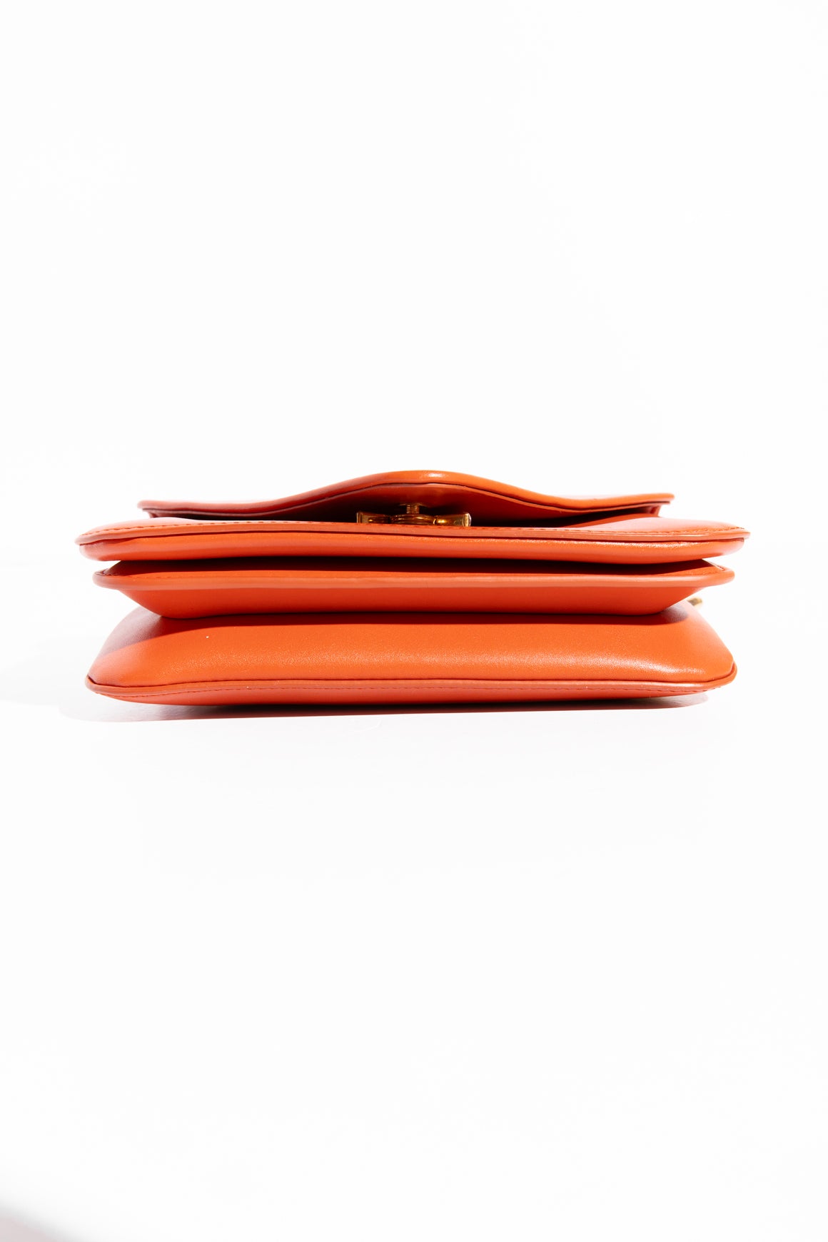 BOTTEGA VENETA Mount Leather Bag in Orange