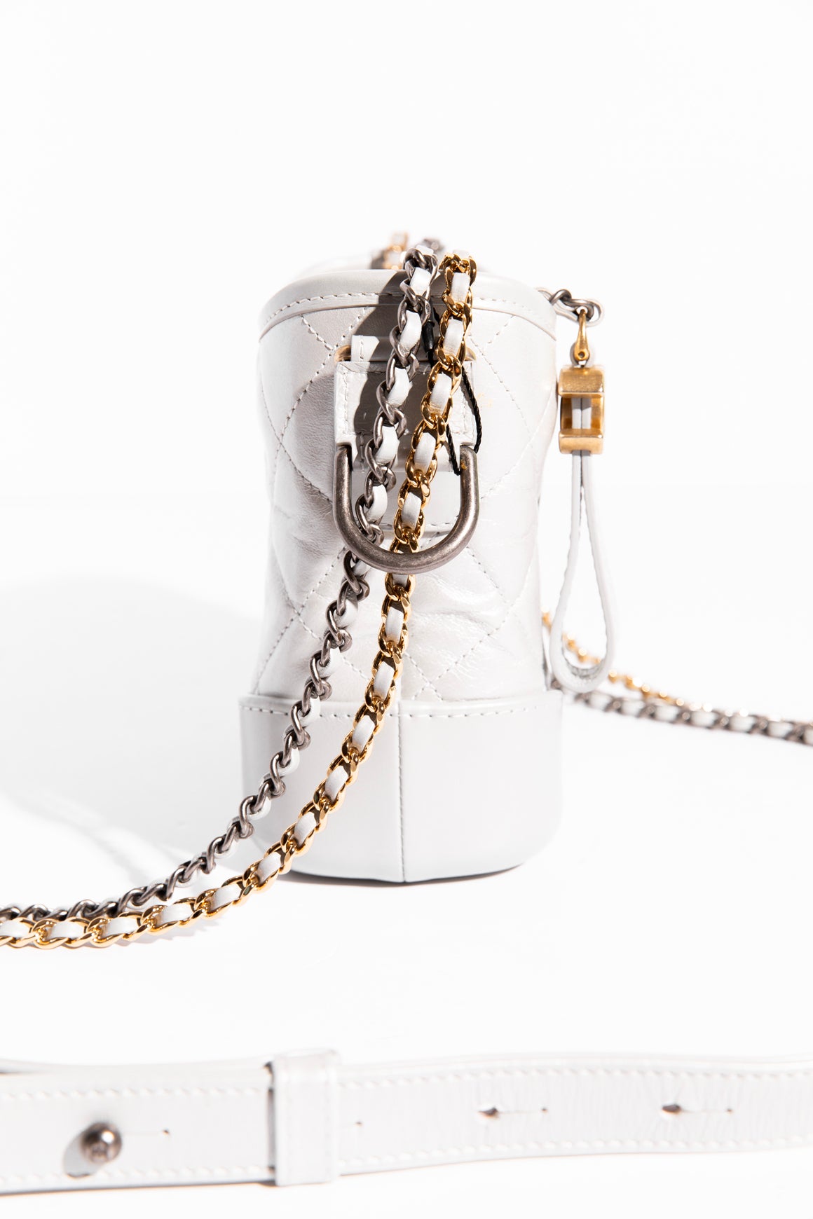 CHANEL 2019 Silver Gabrielle Handbag