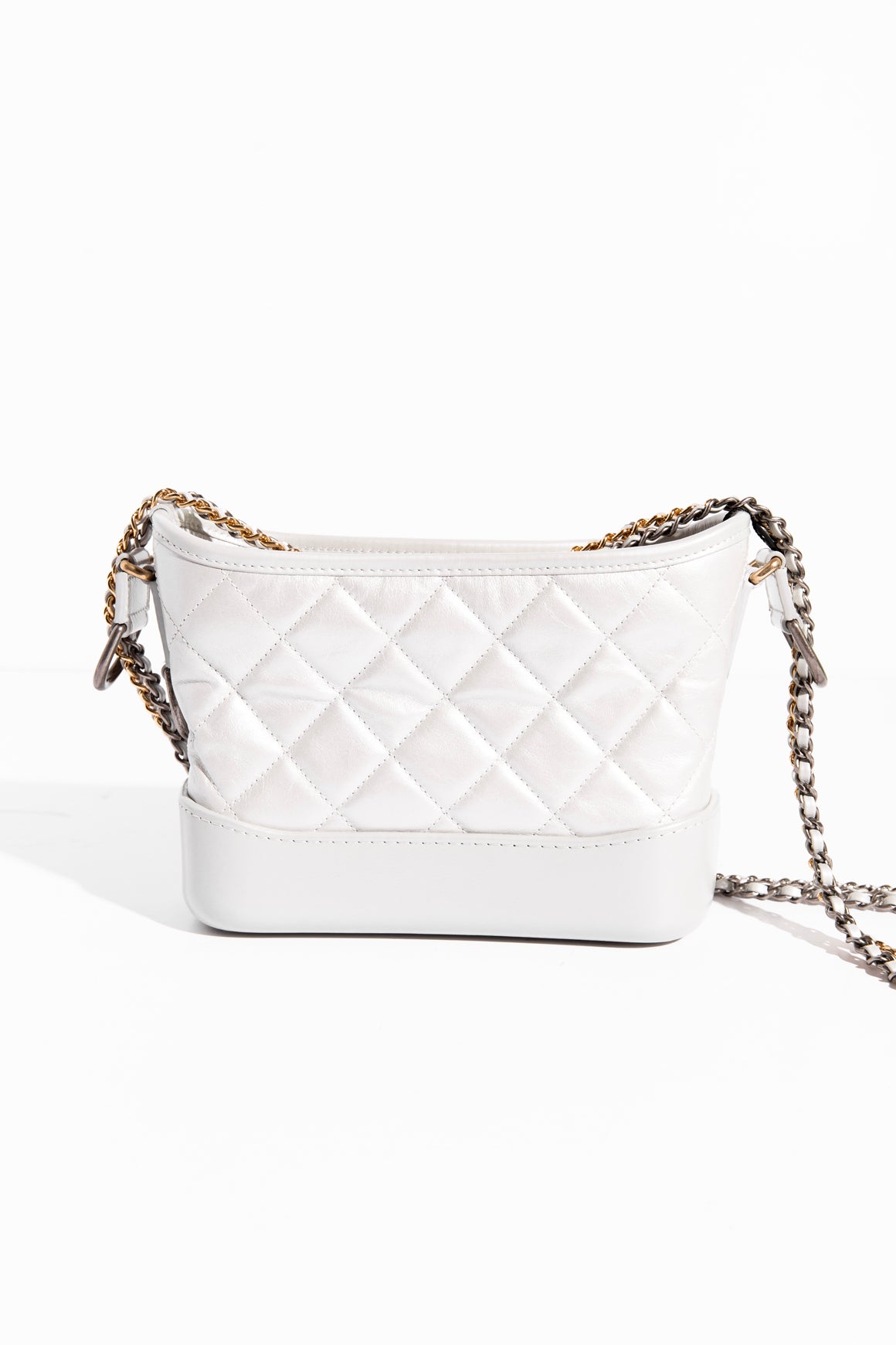 CHANEL 2019 Silver Gabrielle Handbag