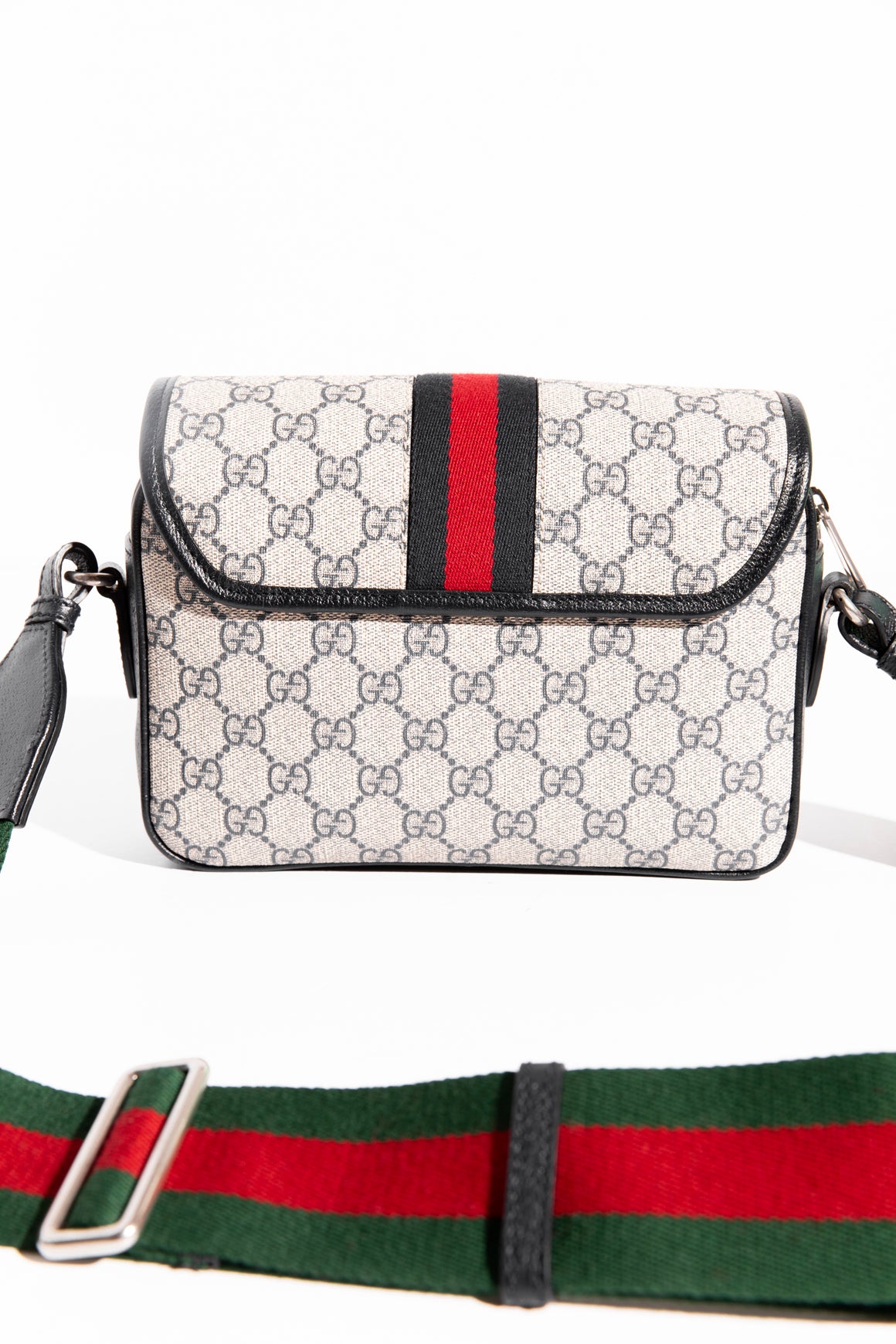 GUCCI Ophidia Canvas Shoulder Bag