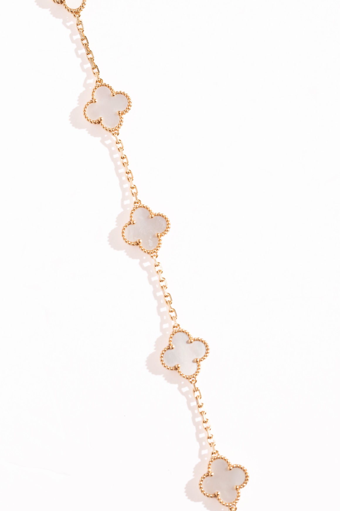 VAN CLEEF & ARPELS Vintage Alhambra Mother Of Pearl Bracelet