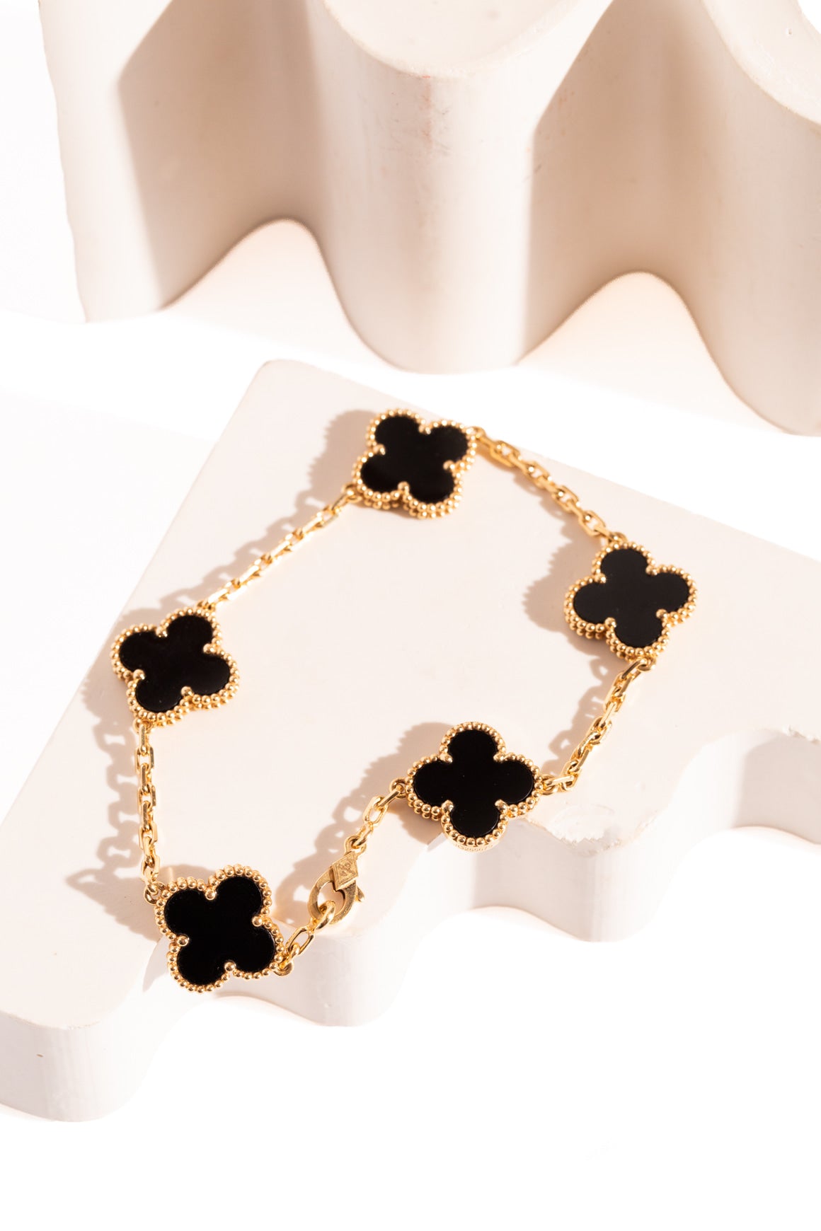 VAN CLEEF & ARPELS Vintage Alhambra Onyx Bracelet