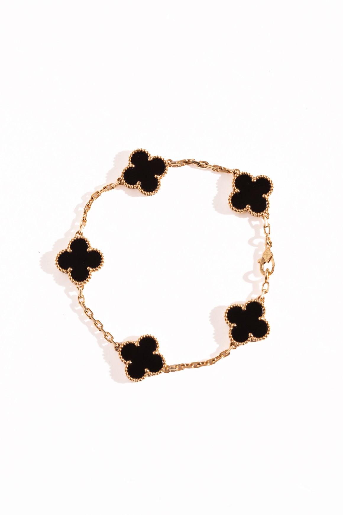 VAN CLEEF & ARPELS Vintage Alhambra Onyx Bracelet