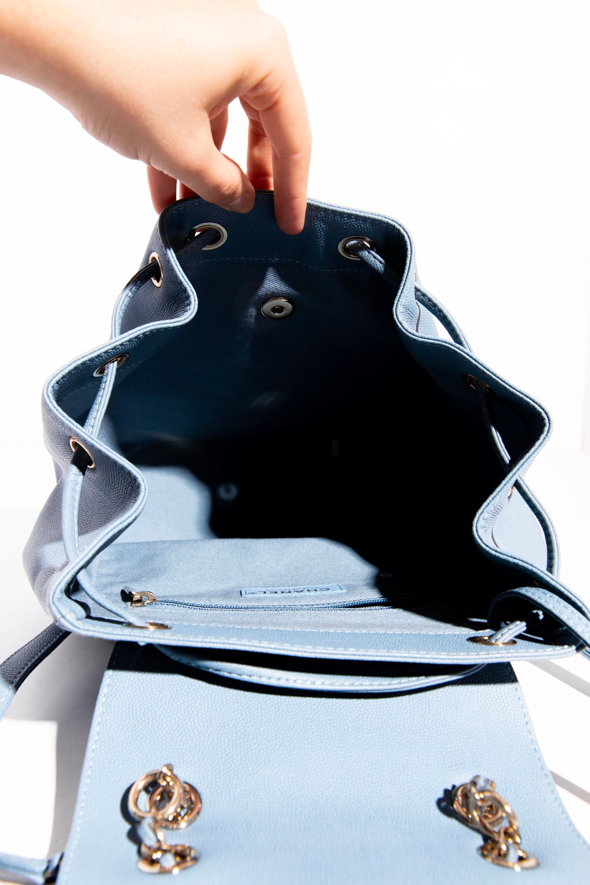 2019 CHANEL Pale Blue Affinity Backpack
