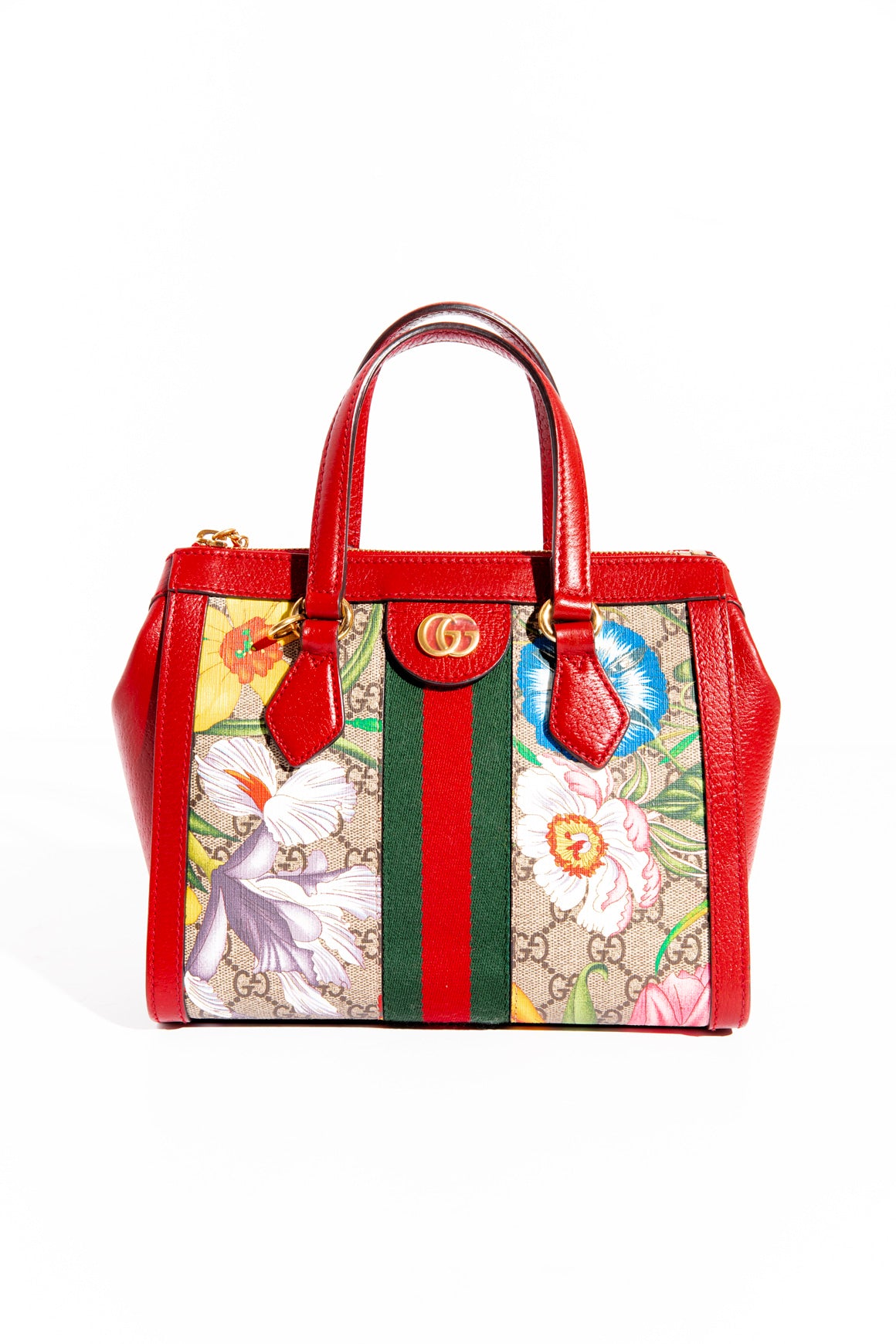 GUCCI GG Supreme Mono Flora Ophidia Small Bag | MOSS Consignment