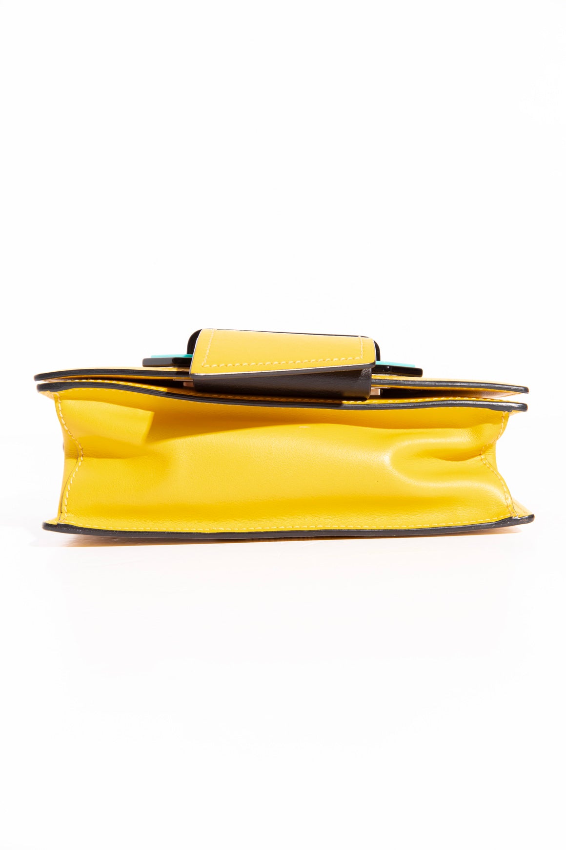 PRADA Yellow Plex Ribbon Geometric Bag