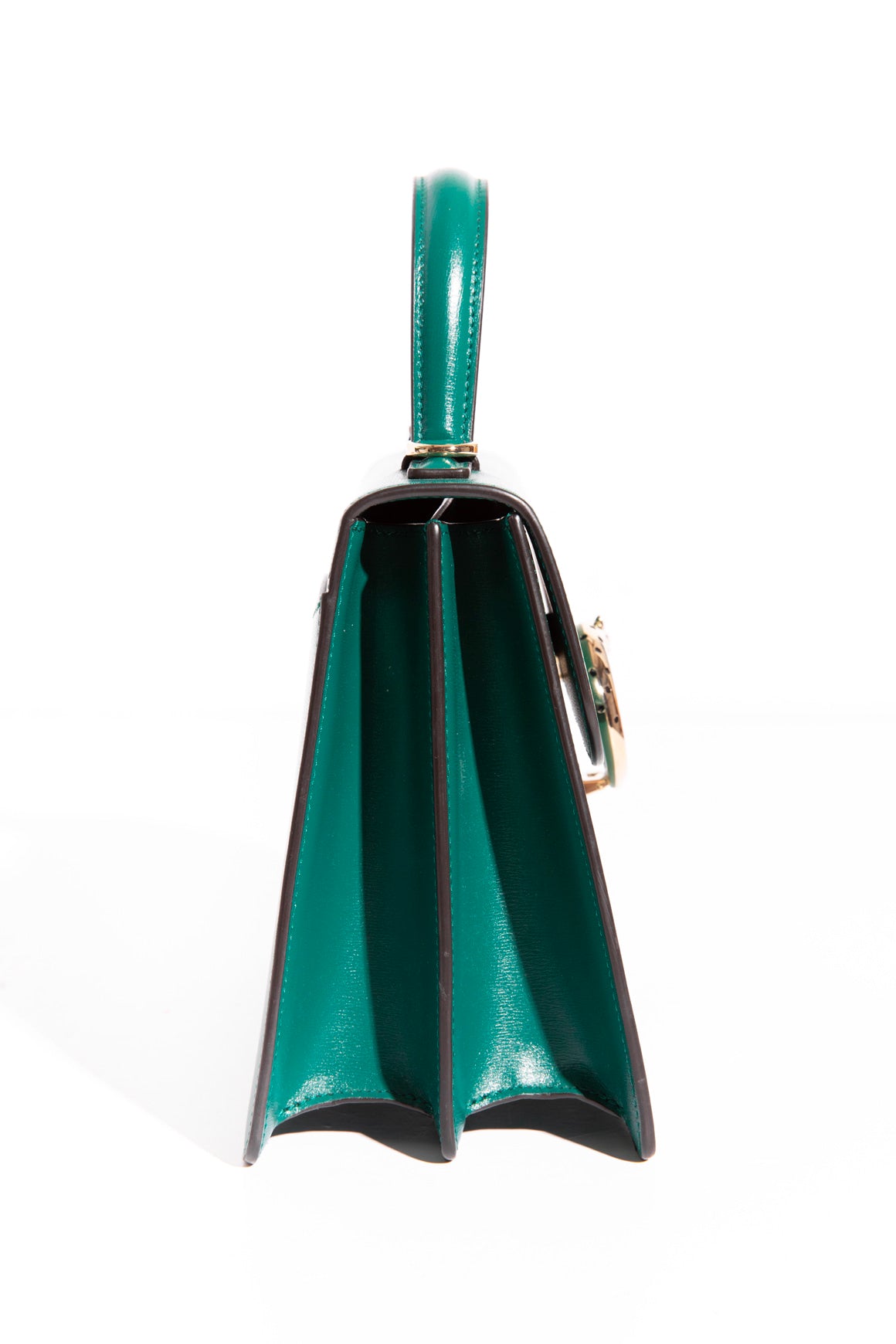 CARTIER Emerald Panthere de Cartier Small Handle Bag