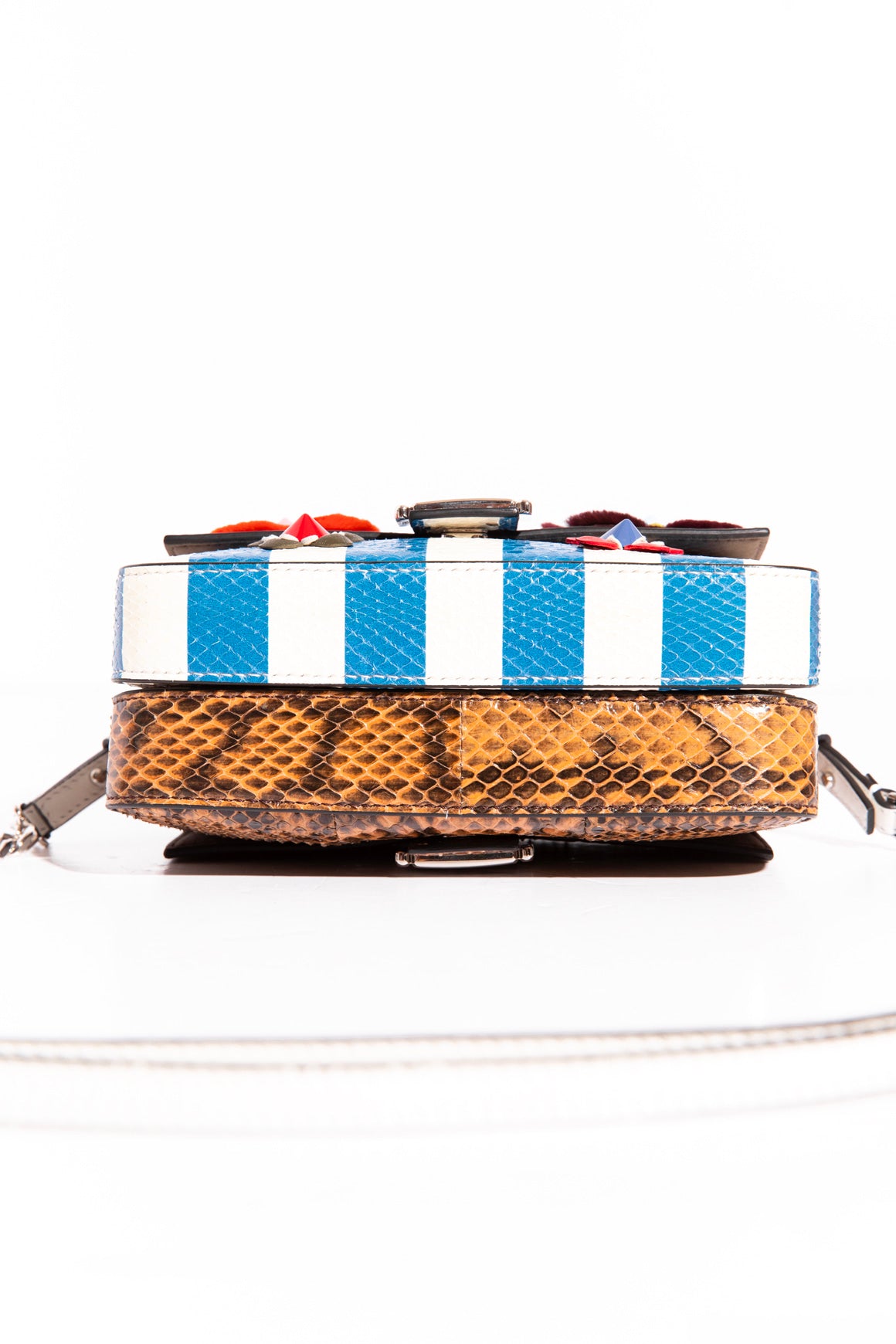 FENDI Flowerland Snake Double Micro Baguette Bag
