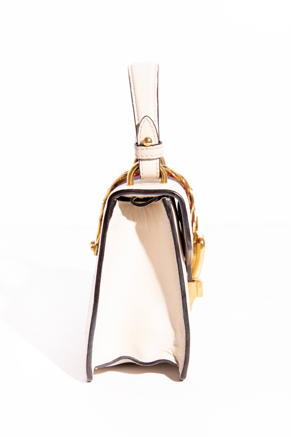 GUCCI Mini Sylvie Web Top Handle Bag