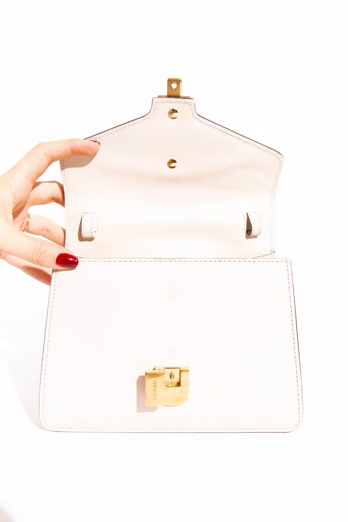 GUCCI Mini Sylvie Web Top Handle Bag