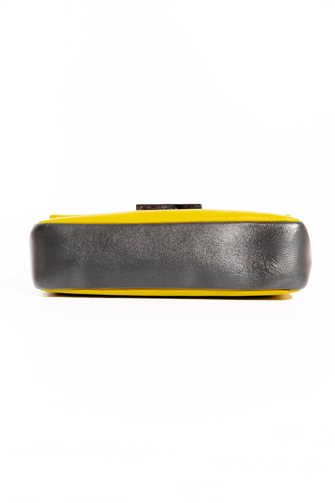 FENDI Chartreuse/Grey Mini Baguette