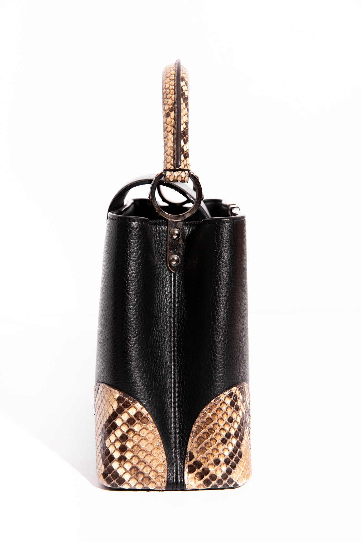 LOUIS VUITTON Python Capucines MM