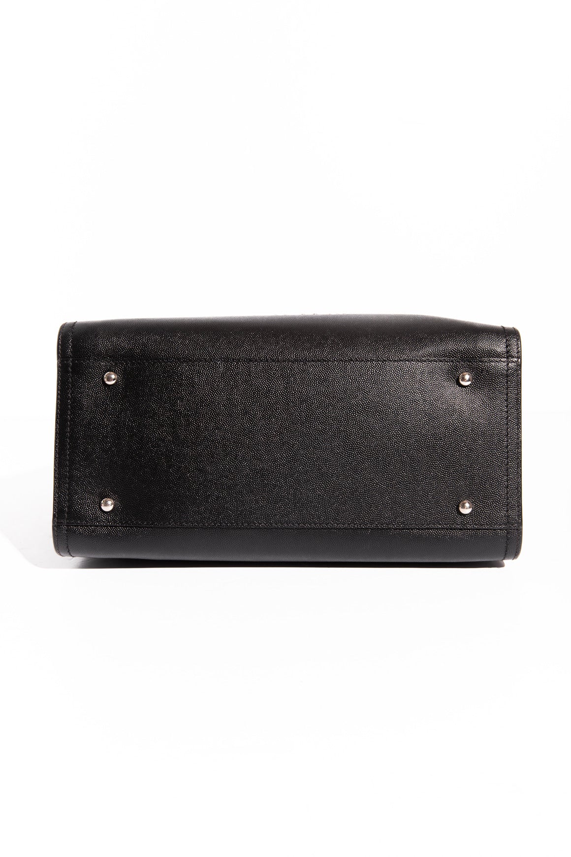 CHANEL Black Caviar Leather Studded Deauville Bag