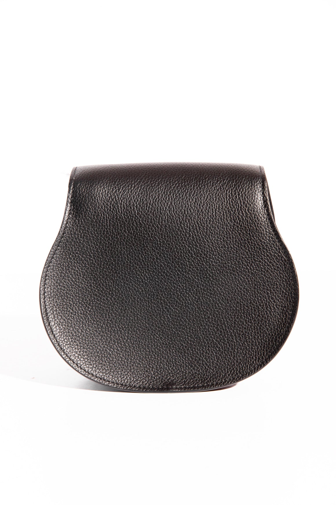 CHLOE Small Black 'Marcie' Leather Crossbody Bag