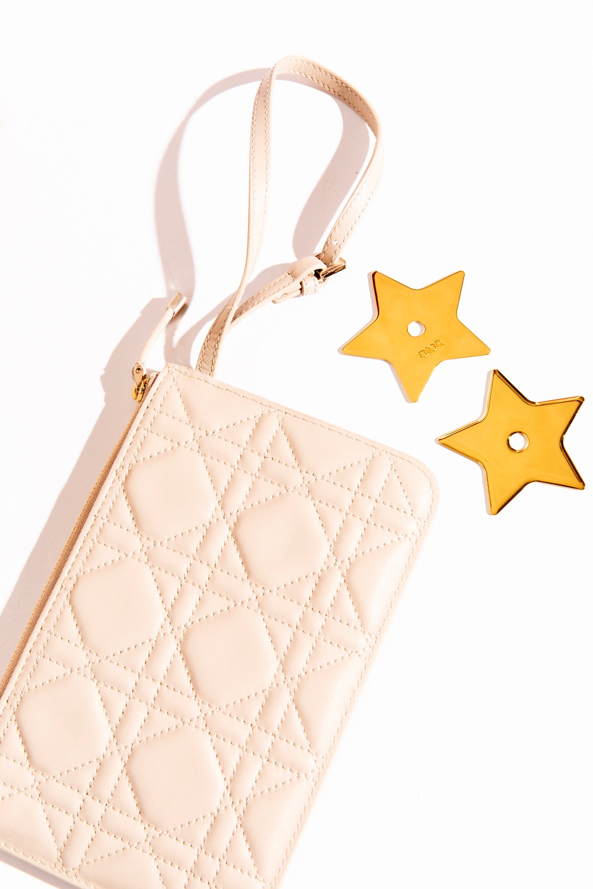 DIOR Taupe Cannage 'TouJours' Medium Vertical Tote