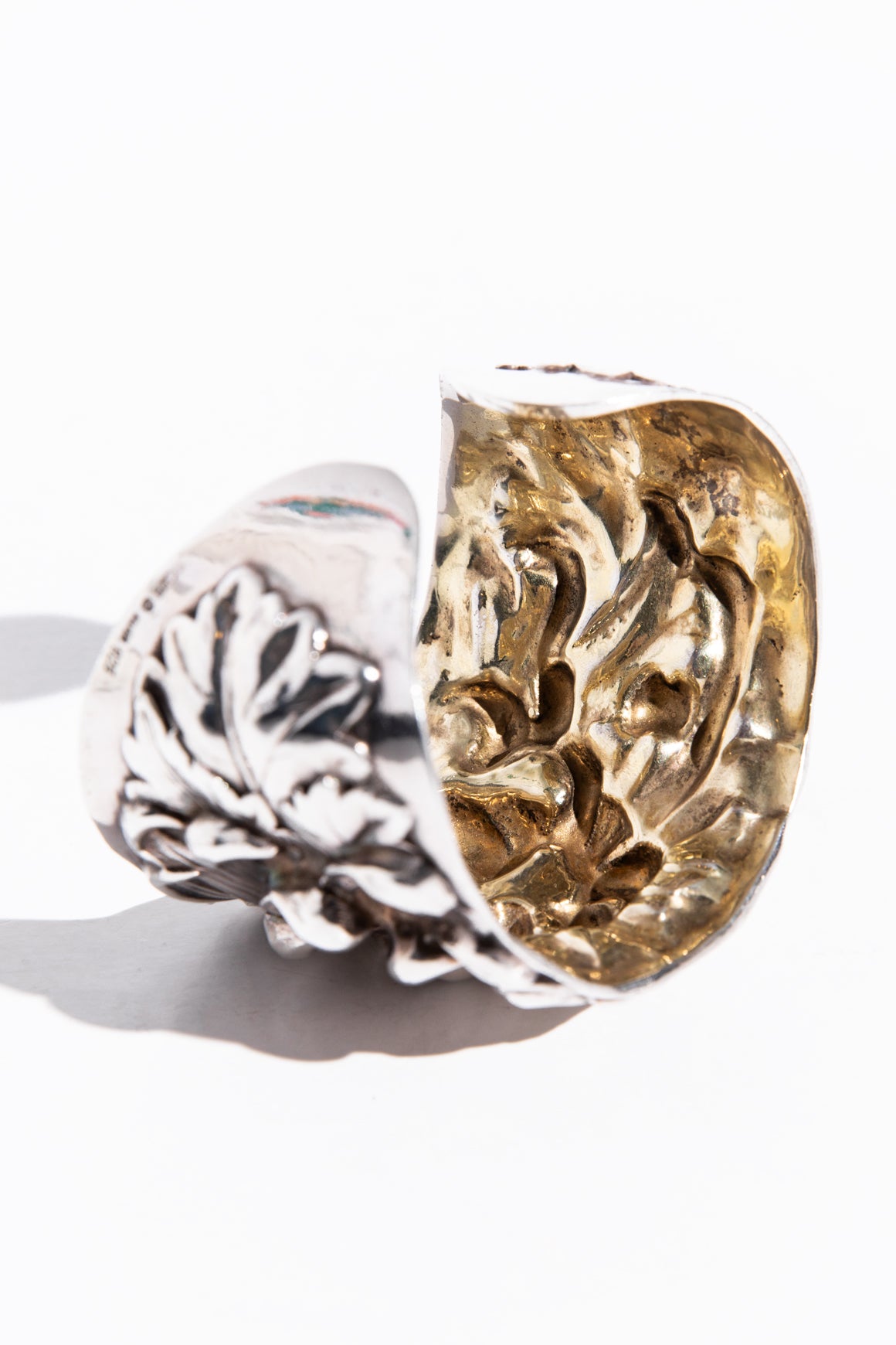 GALMER NEW YORK .925 24k/GP Chrysanthemum Cuff