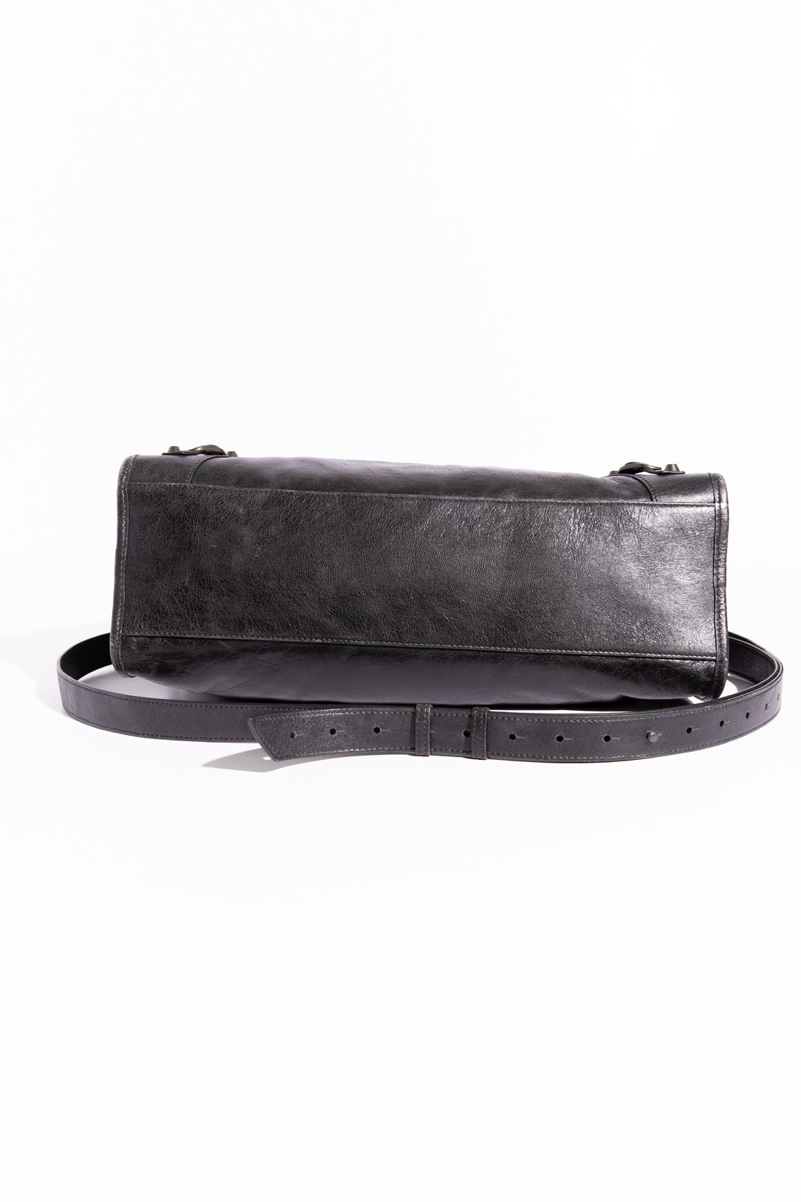 BALENCIAGA Black Medium Crinkle City Bag