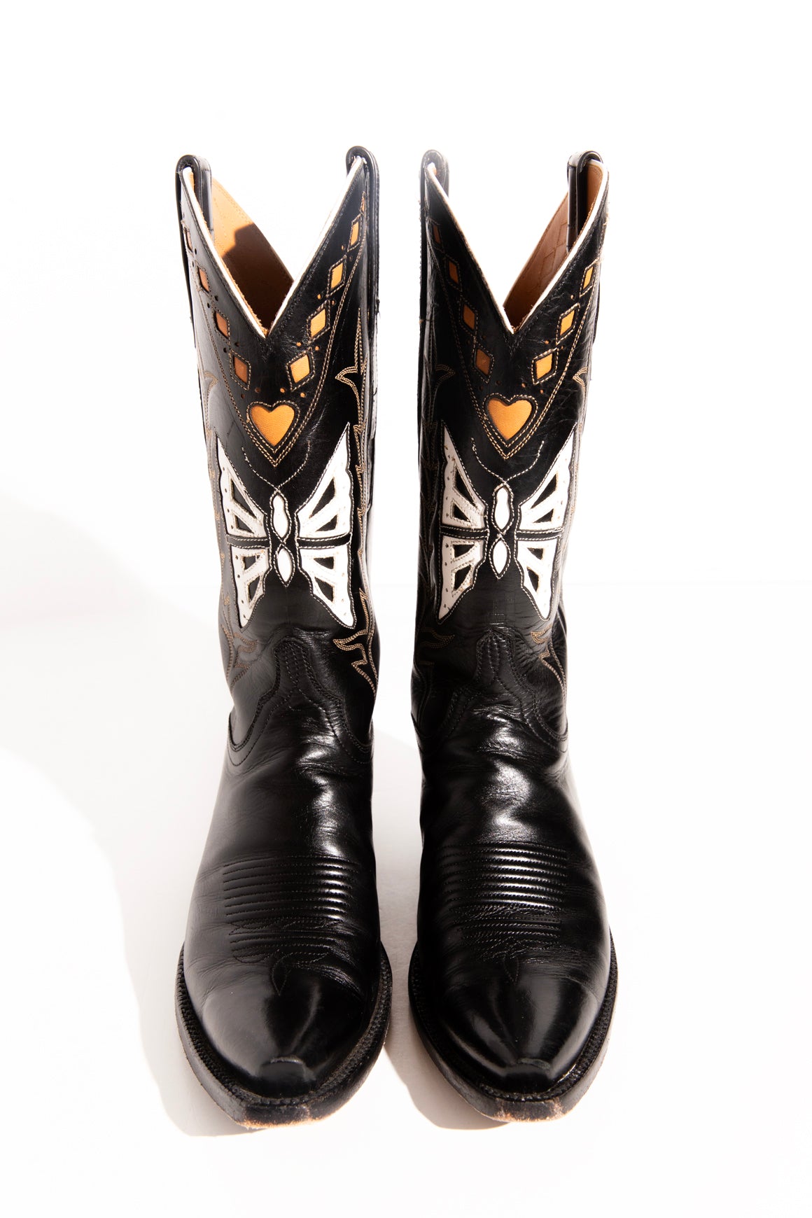 LUCCHESE Butterfly Cut Out Cowboy Boots (Sz. 7)