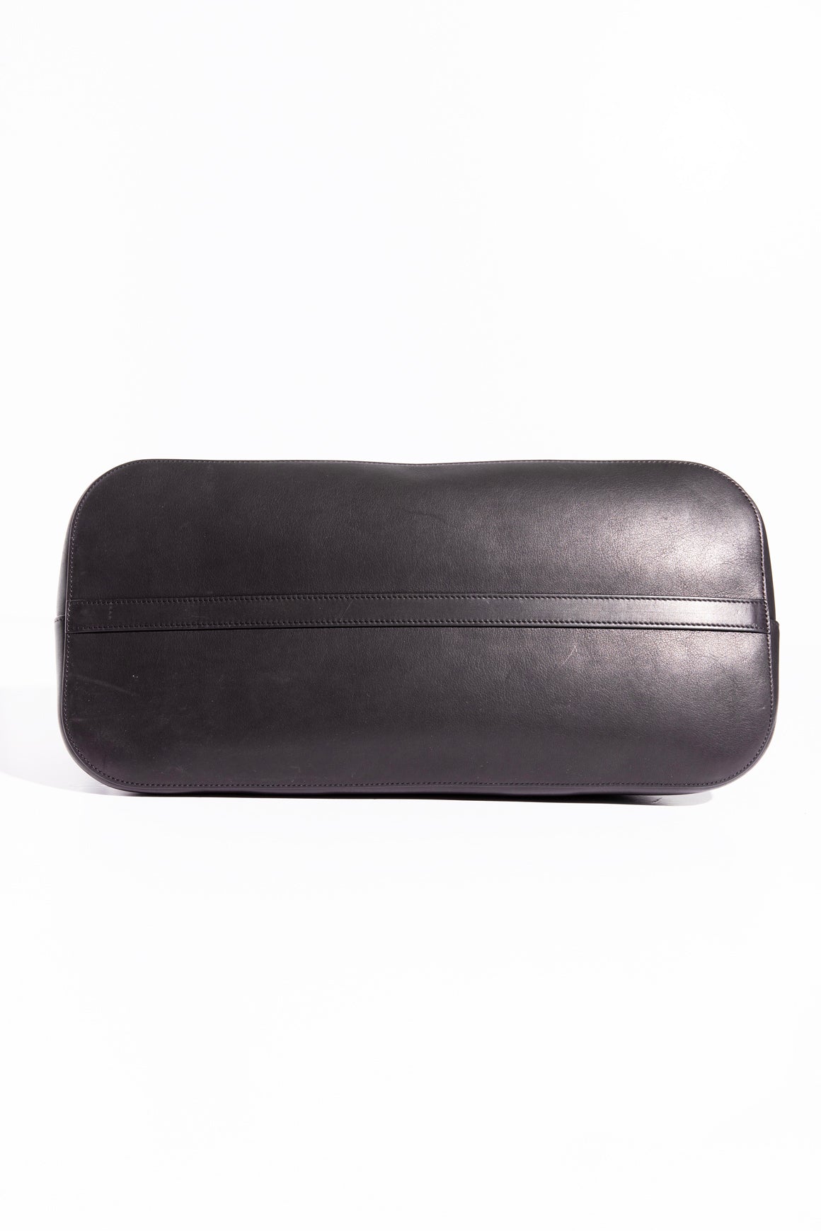 THE ROW Black Calfskin Large Devon Bag