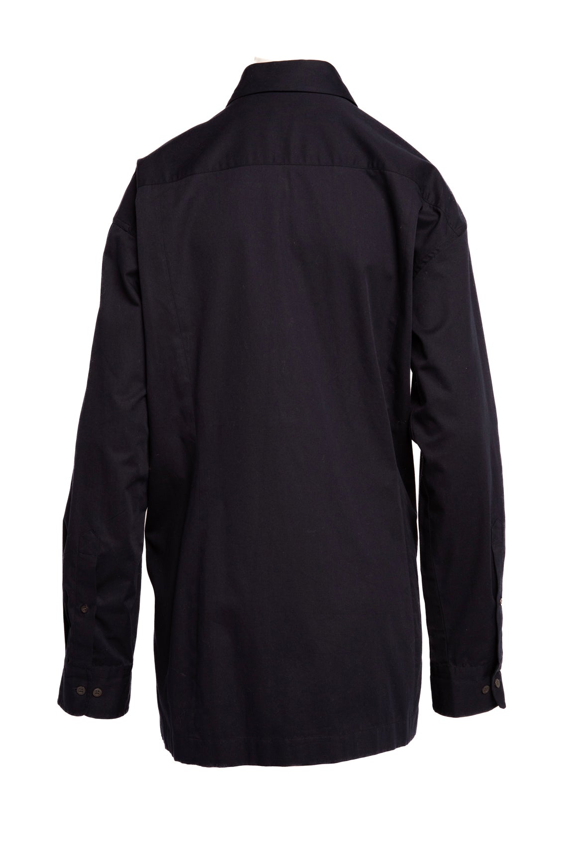 DRIES VAN NOTEN Navy Crystal Button Up (Sz.36/0)