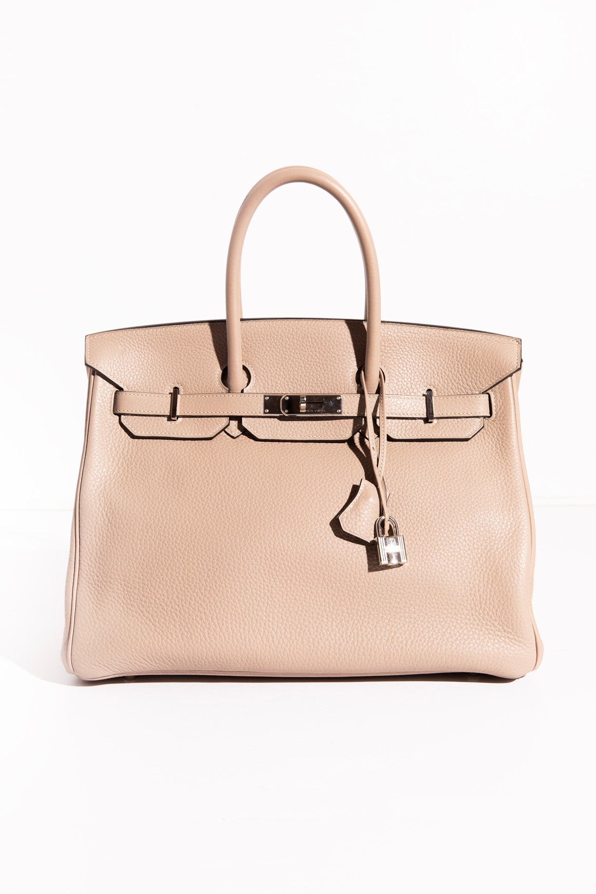 HERMES Birkin 35 in Clemence Gris Tourterelle