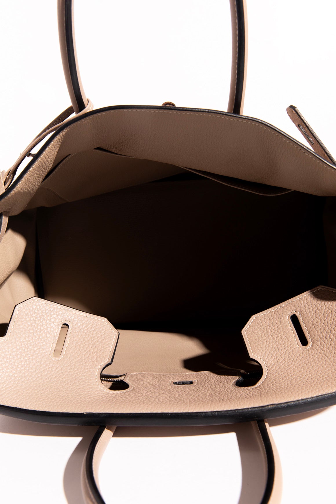 HERMES Birkin 35 in Clemence Gris Tourterelle