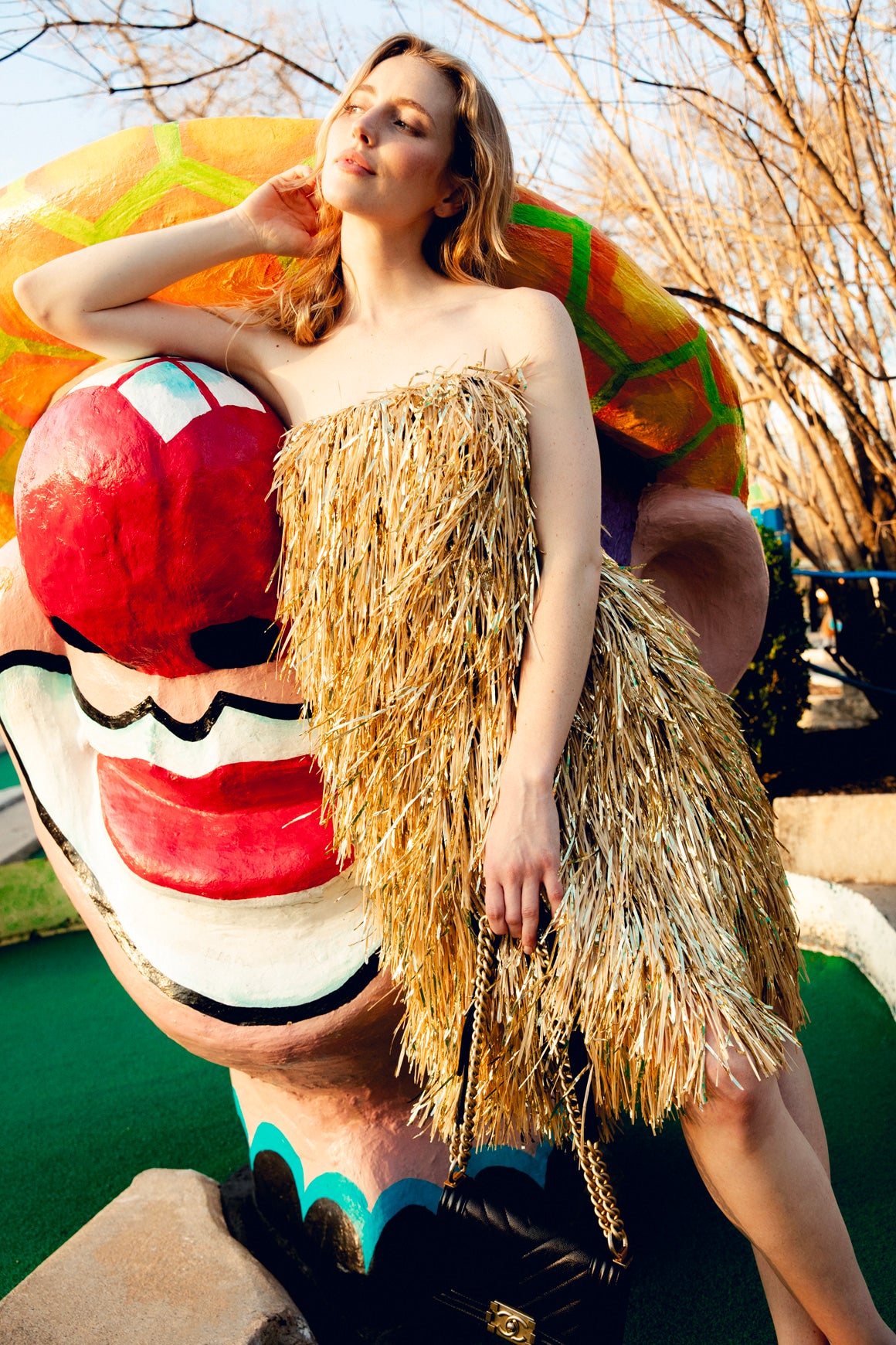 JASON WU COLLECTION Tinsel Fringe Dress (Sz. 8/M)