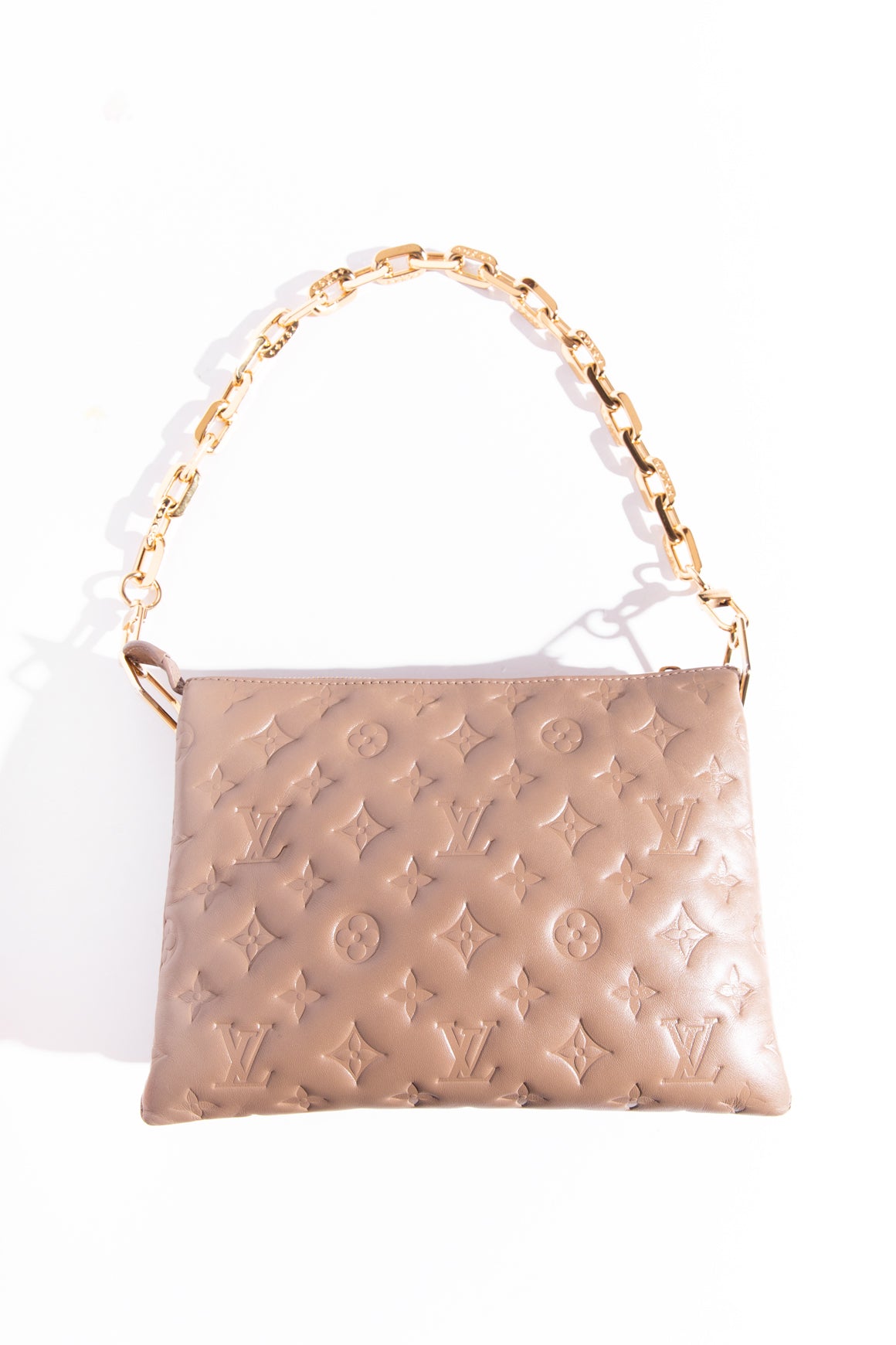 LOUIS VUITTON Beige Coussin PM Handbag