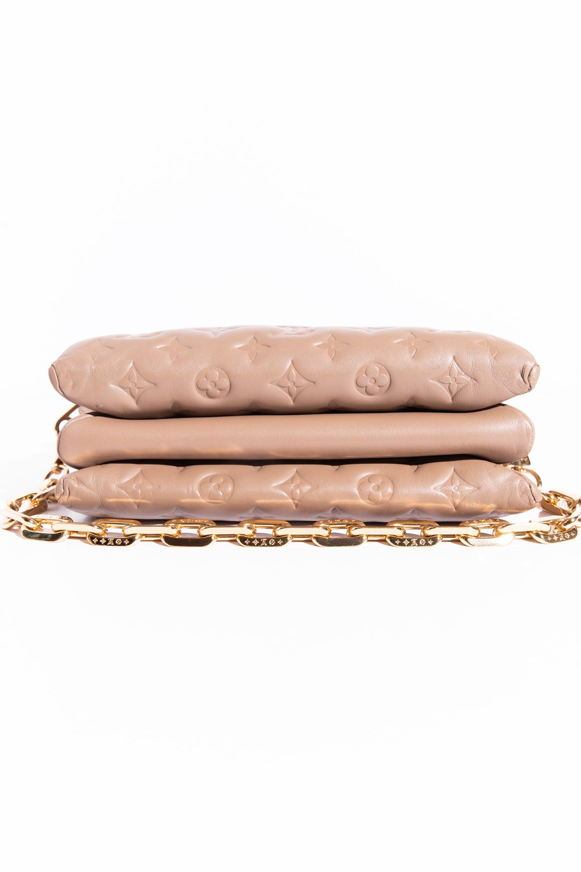 LOUIS VUITTON Beige Coussin PM Handbag