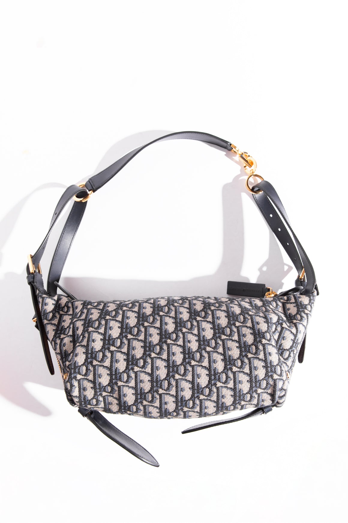 CHRISTIAN DIOR Navy Medium D-Journey Bag