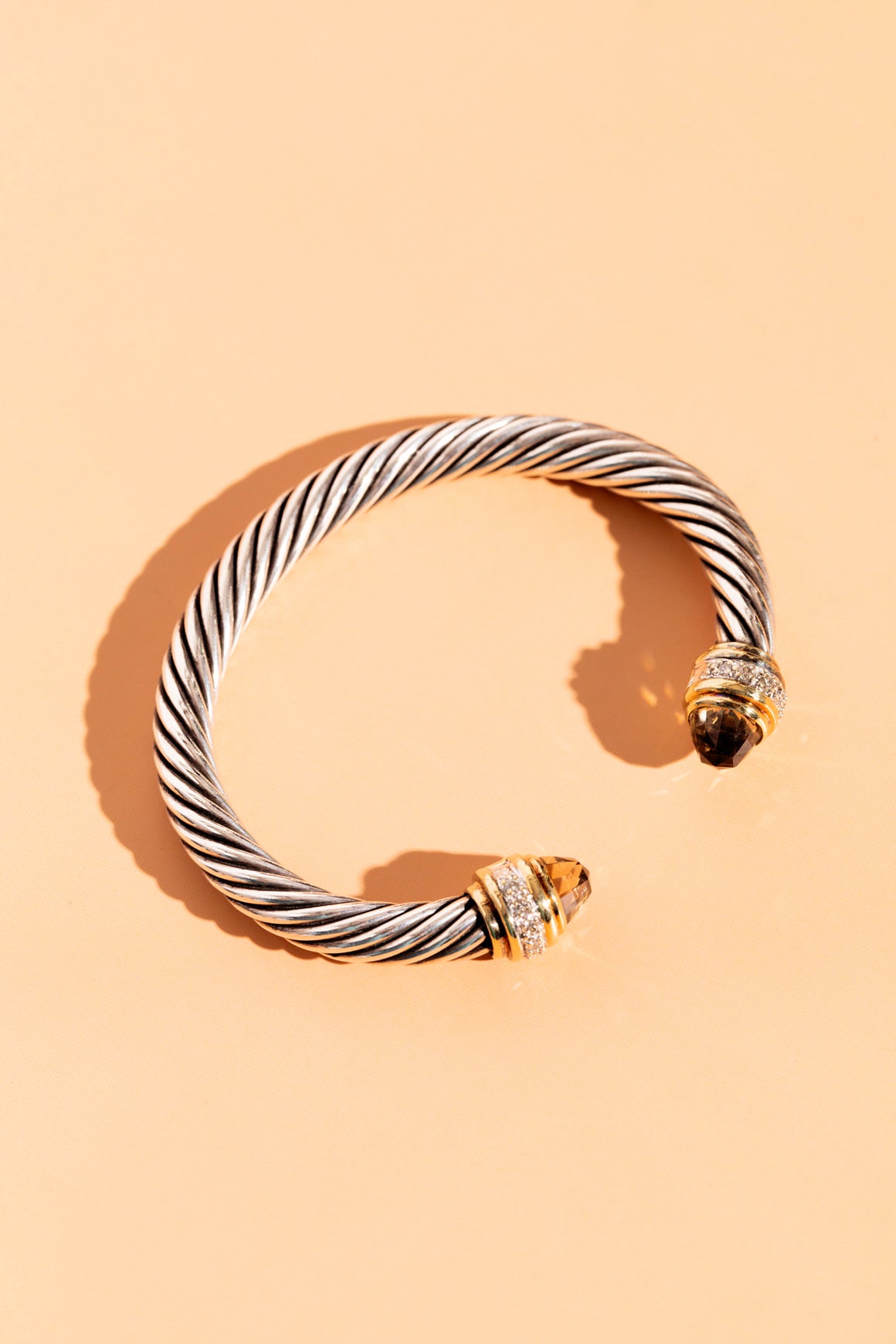 DAVID YURMAN Citrine + Diamond Cable Cuff