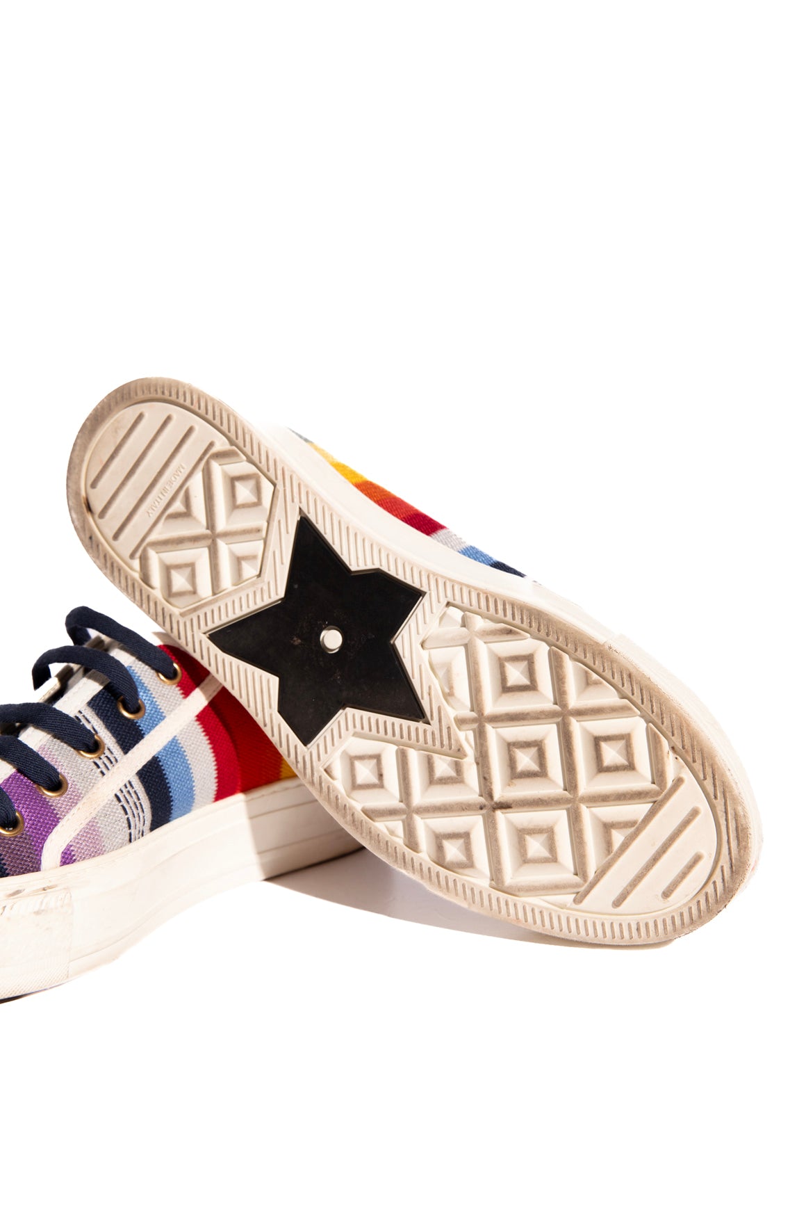 DIOR Rainbow Tapestry Low Top Sneakers (Sz. 36.5)