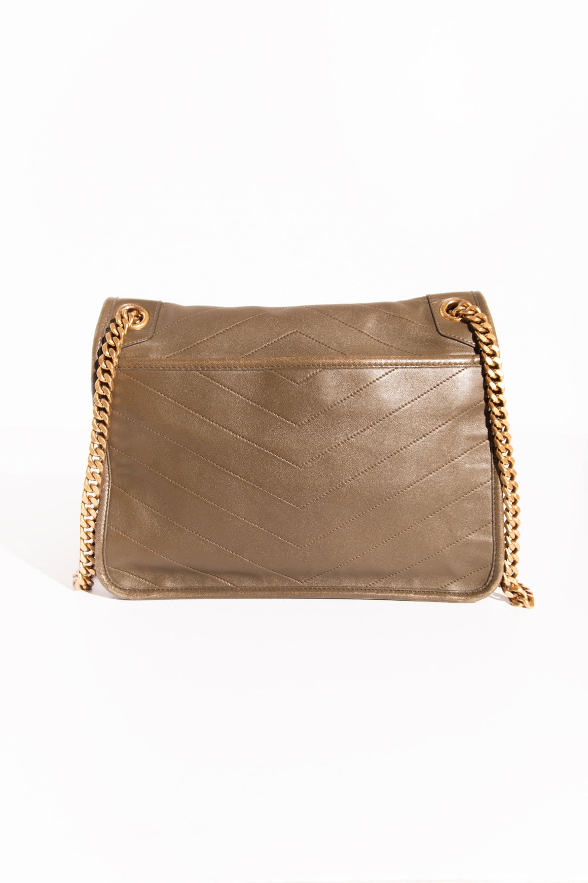 SAINT LAURENT Olive Niki Messenger Bag