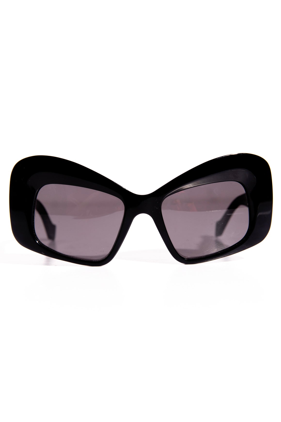 LOEWE Black Round Cat Eye Sunglasses