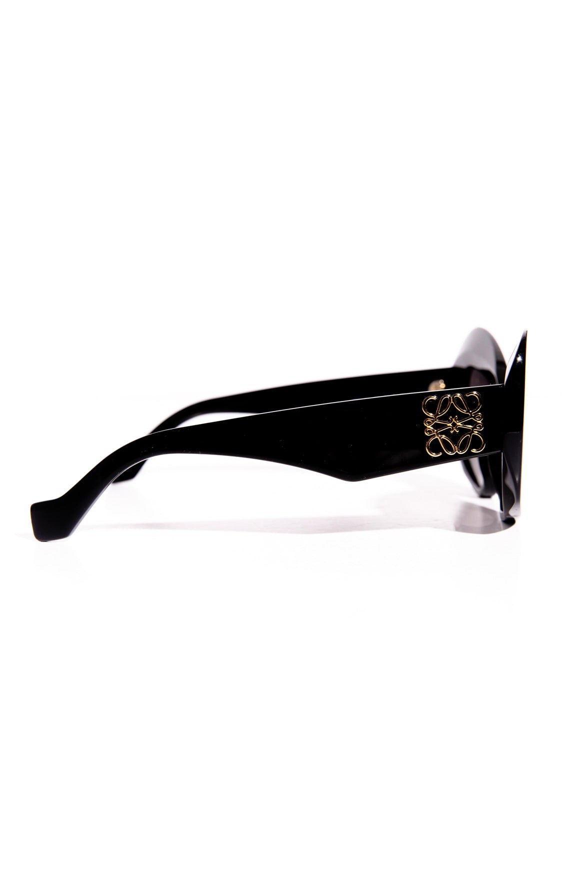 LOEWE Black Round Cat Eye Sunglasses