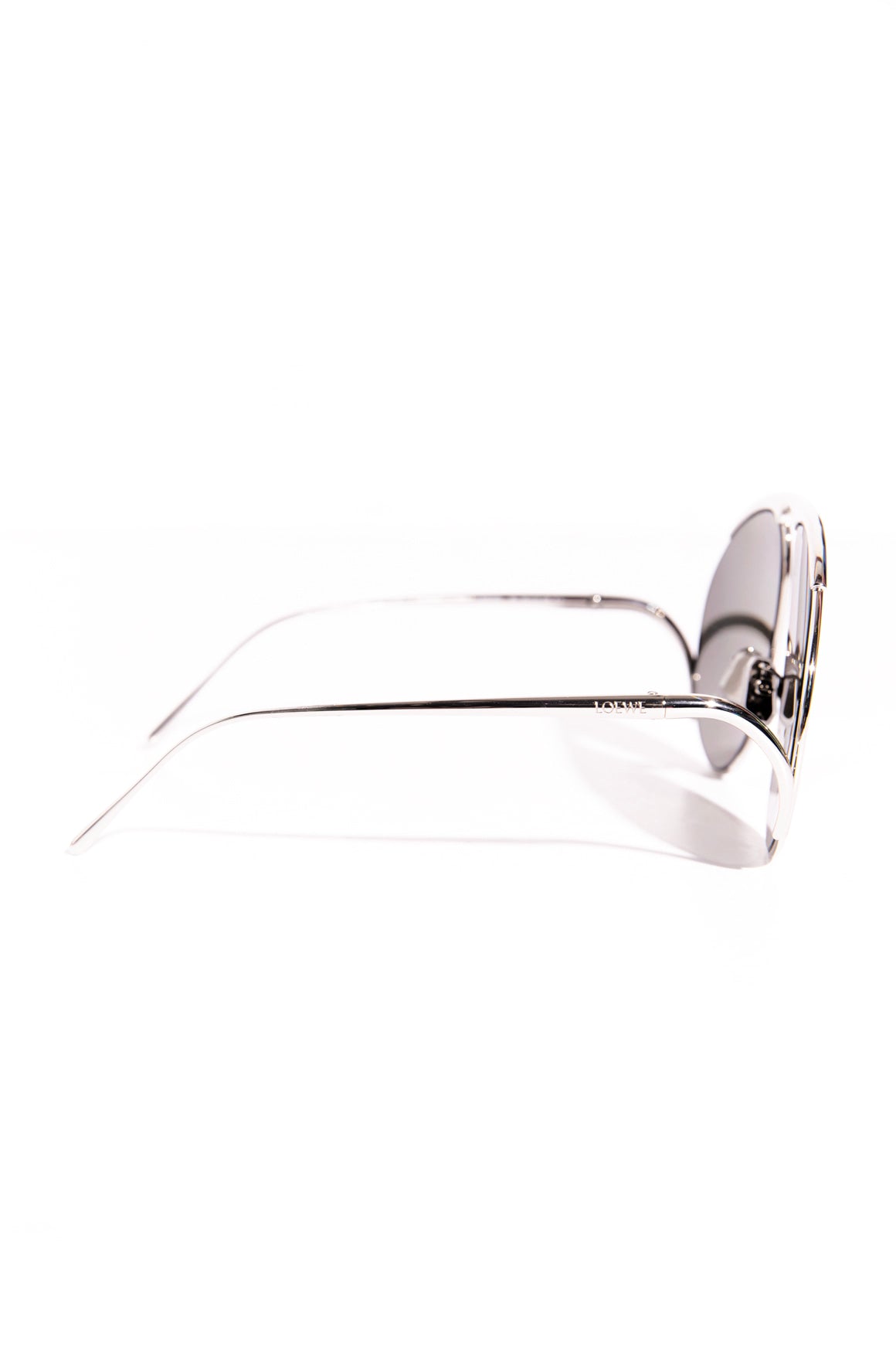 LOEWE Silver Oversized "Hilcock" Sunglasses