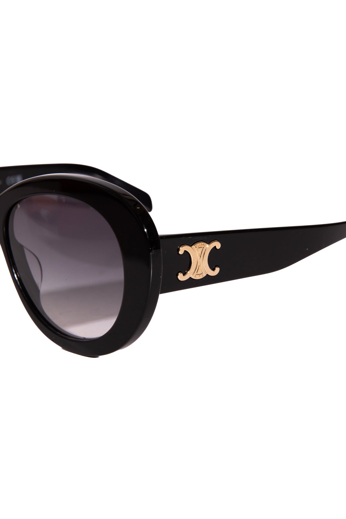 CELINE Black Oversized 'Triomphe' Sunglasses