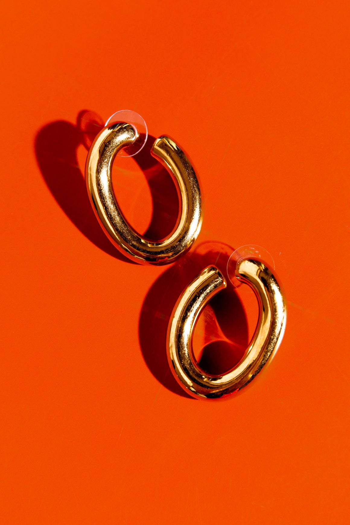 SAINT LAURENT Gold Chunky Earrings