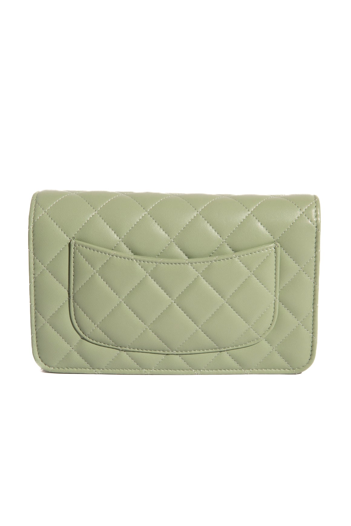 CHANEL 2024 Sage Quilted Crystal Star WOC