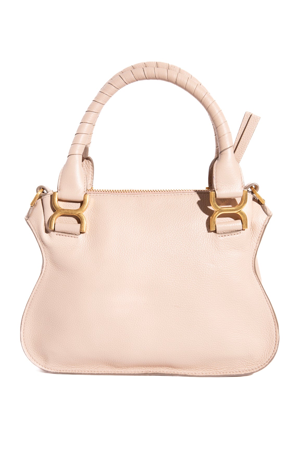 CHLOE Beige Marcie Top Handle - Medium