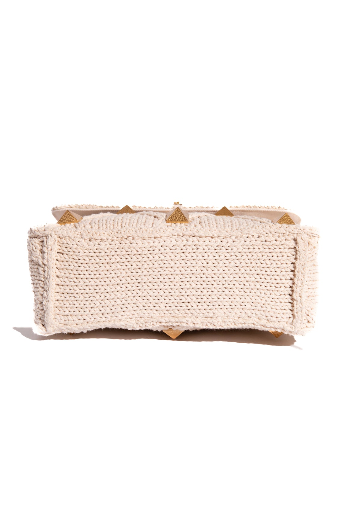 VALENTINO Knit Top Handle Shoulder Bag