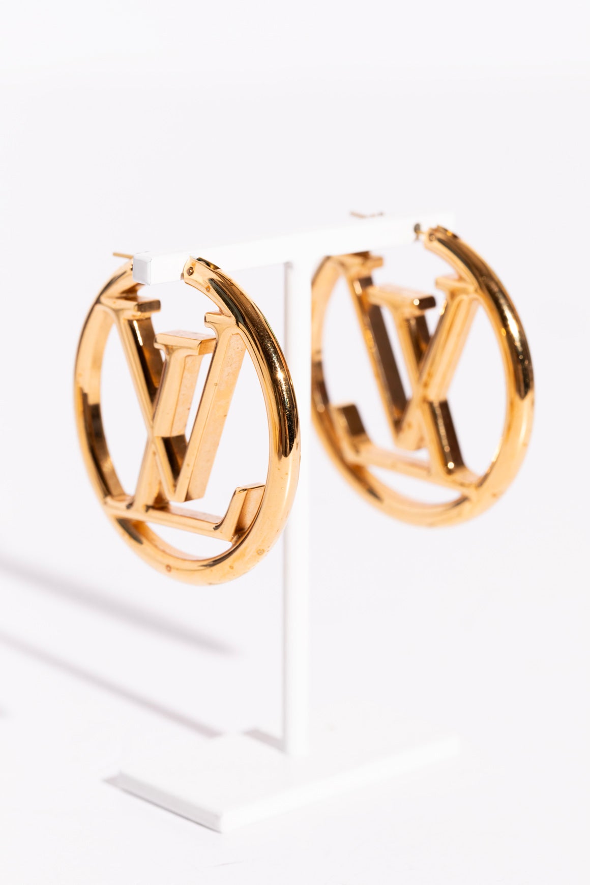 LOUIS VUITTON Louise Hoop GM Earrings
