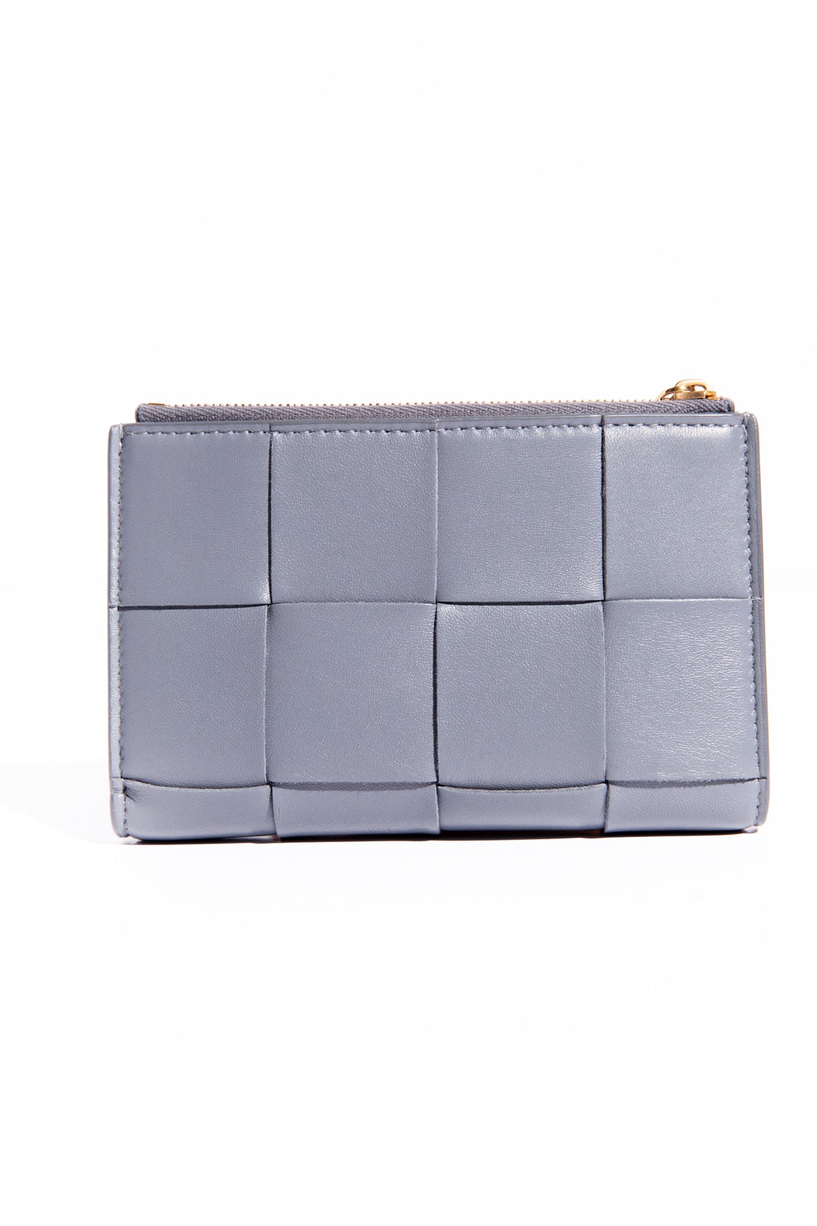 BOTTEGA VENETA Grey Medium Cassette Bi-Fold Zip Wallet