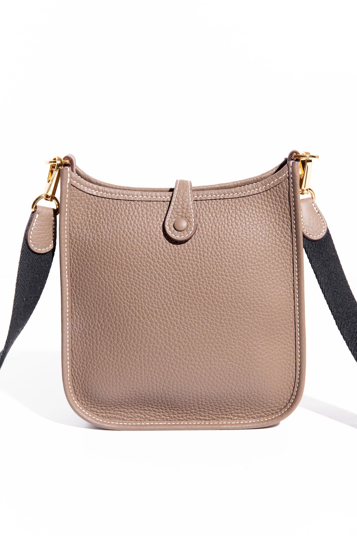 HERMES Etoupe Clemence Evelyne Mini II TPM Shoulder Bag