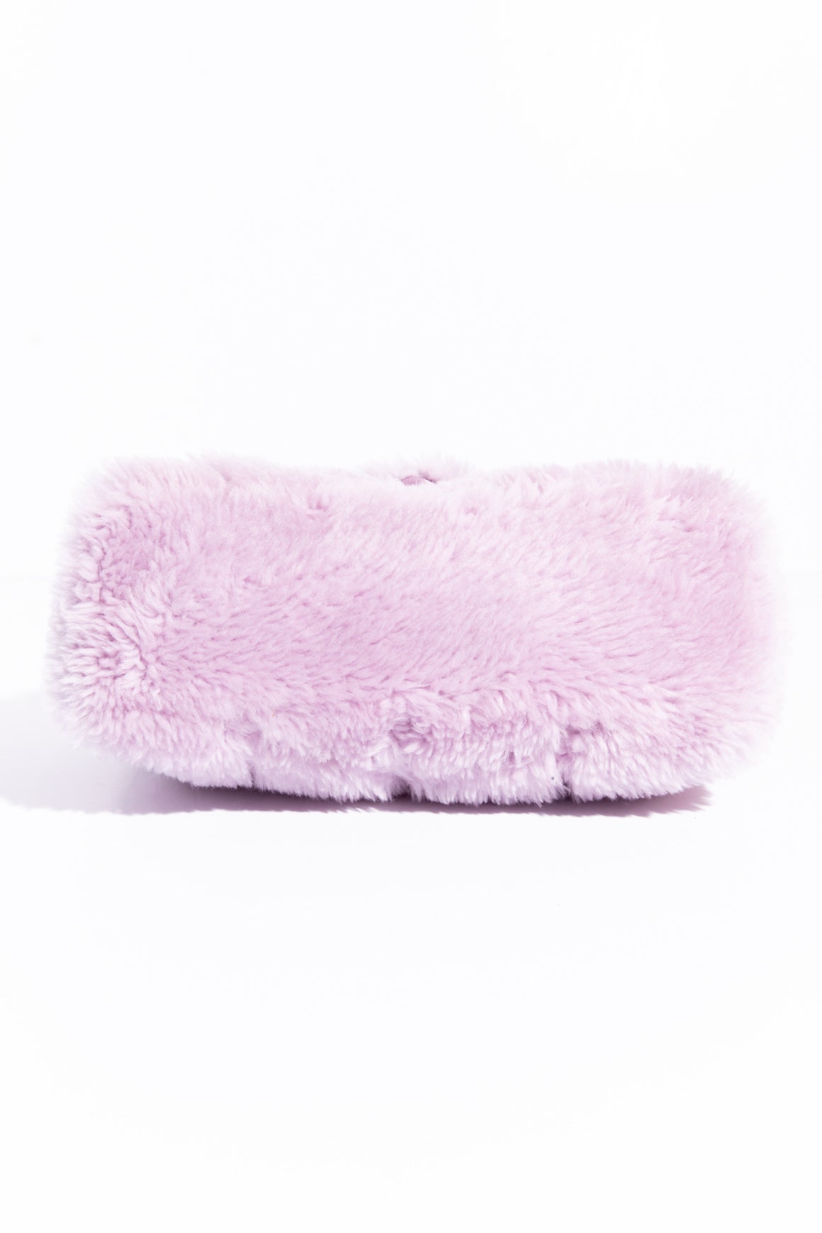 SAINT LAURENT Lilac Shearling Medium Chain Loulou Shoulder Bag