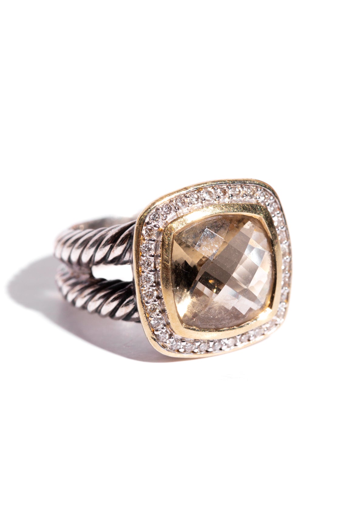 DAVID YURMAN Sterling Silver & Citrine Albion Ring