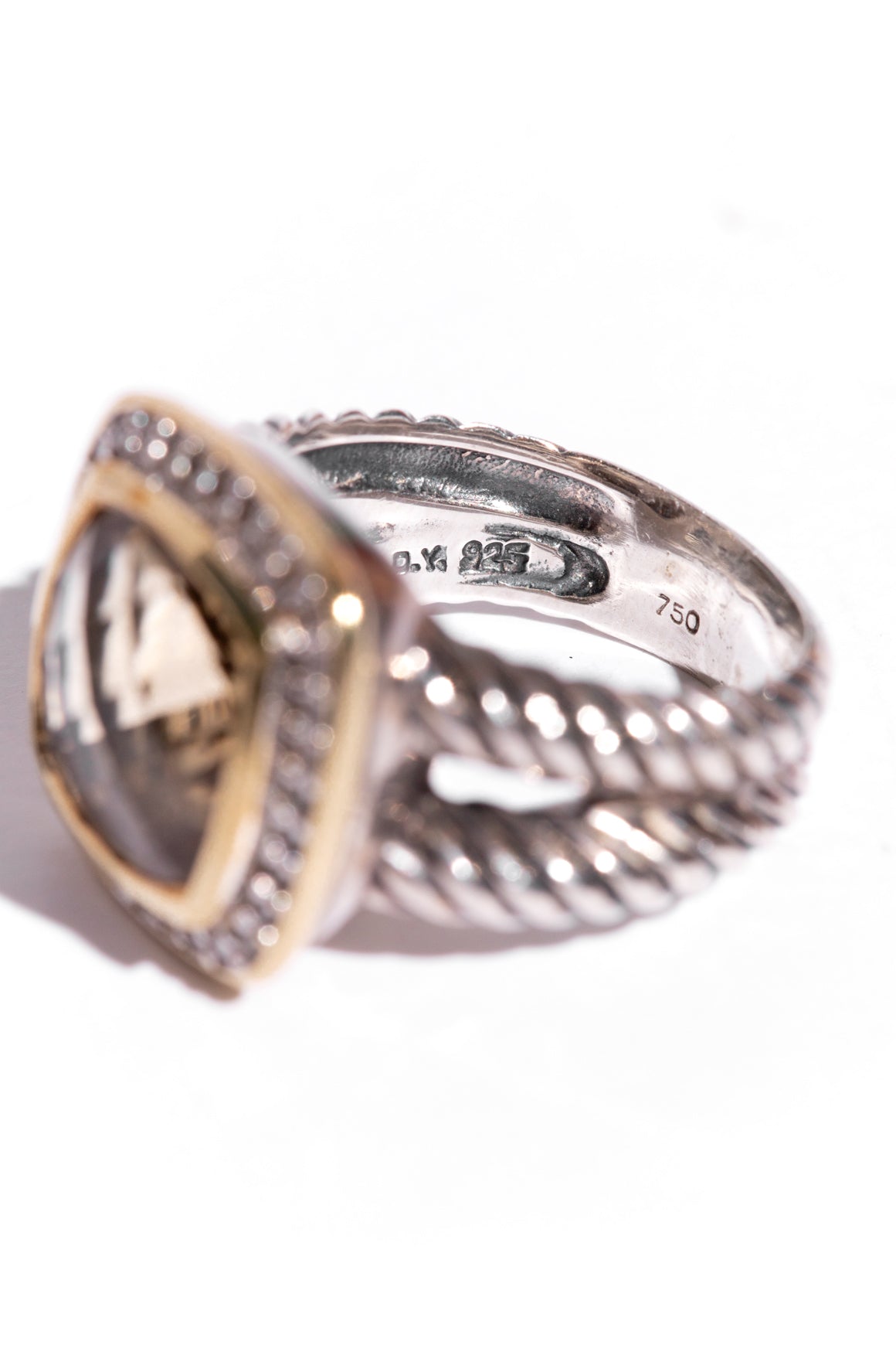 DAVID YURMAN Sterling Silver & Citrine Albion Ring