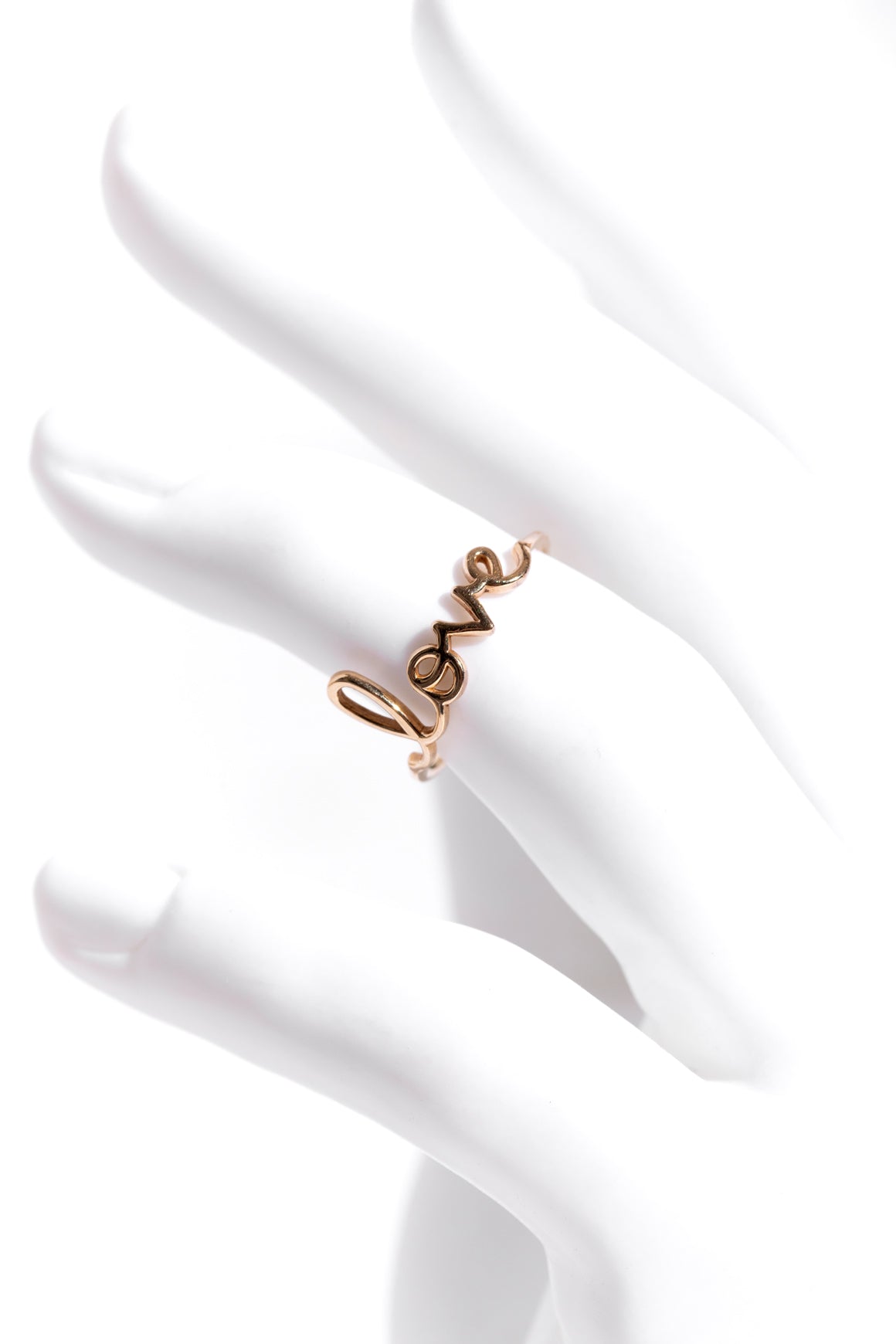 SYDNEY EVAN Pure Gold "Love" Ring